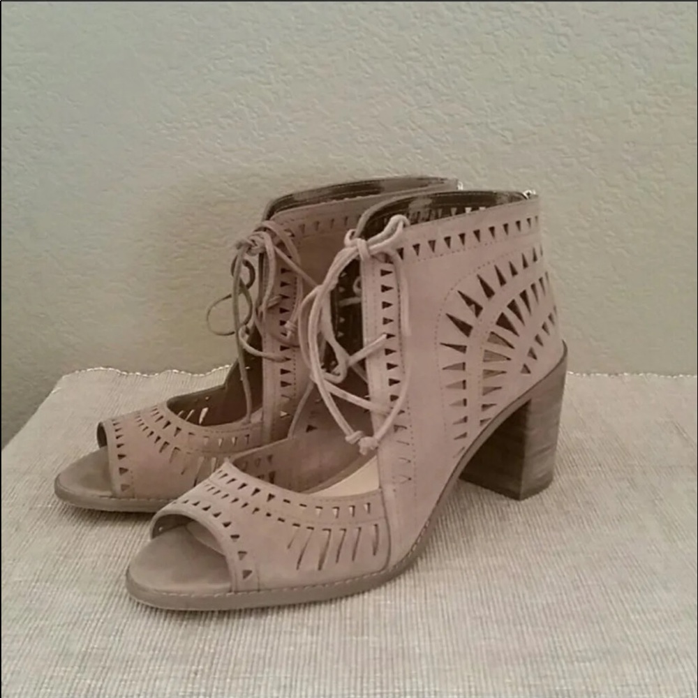 Vince Camuto laser cut sandals